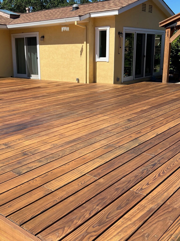 Deck and fence staining by Alex Crump Painting in Santa Rosa, CA.